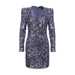 French Connection navy sequin Samantha mini dress